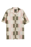 VANS VANS EMORY BLOCK PLAID CAMP SHIRT