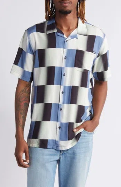 Vans Emory Camp Shirt In Copen Blue