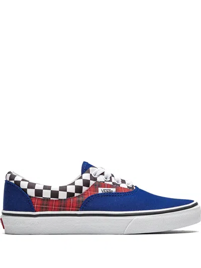 Vans Kids' Plaid Checkerboard Era Sneakers In Blue