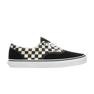 Pre-owned Vans Era 'primary Check' In Black