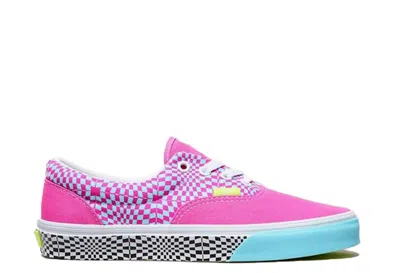 Pre-owned Vans Era Size? Warped Check (women's) Sneakers In Pink/light Blue In Multi