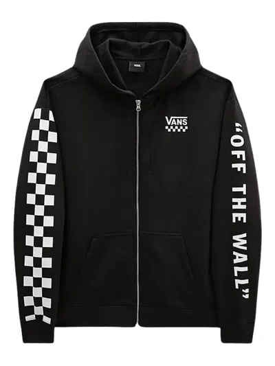 Vans Extra Fun Zip-up Hoodie In Black
