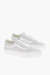 Vans Fabric Old Skool Low-top Sneakers With Suede Detail In White