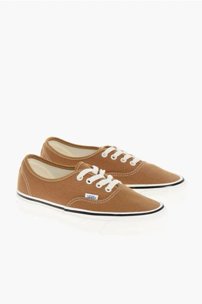 Vans Fabric Reissue 44 Low Top Sneakers With Contrasting Laces In Brown