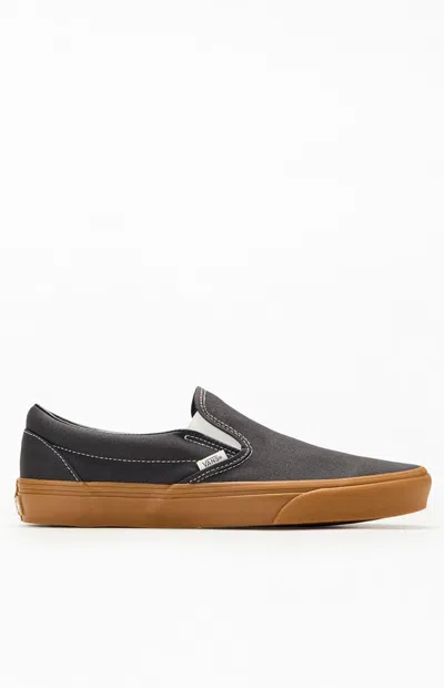Vans Faded Black Gum Sole Classic Slip-on Shoes