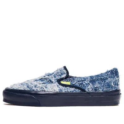 Vans Fdmtl X Og Classic Slip-on Lx 'distressed Indigo'