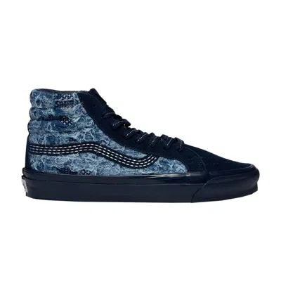 Pre-owned Vans Fdmtl X Og Sk8-hi Lx 'distressed Indigo' In Blue
