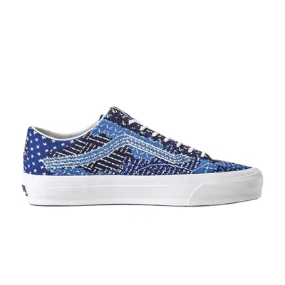 Pre-owned Vans Fdmtl X  Old Skool 36 Engineered Knit 'sashiko Pack' | Blue | Men's Size 12