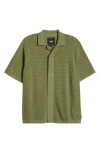 Vans Feldman Short Sleeve Cardigan In Green