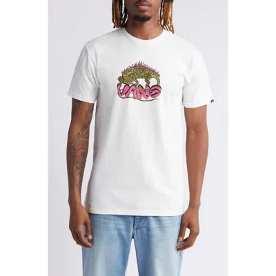Vans Fiery Friend Graphic T-shirt In Marshmallow