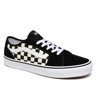 Vans Filmore Decon Vn0a3wkz5gx Black White Leather Checkboard Skate Shoes