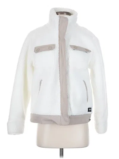 Pre-owned Vans Fleece Jacket In White
