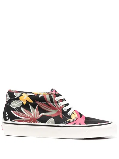 Vans Floral-print Trainers In Black