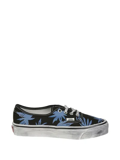 Vans Floral-print Sneakers In Blue