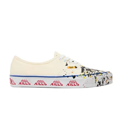Pre-owned Vans Gallery Dept. X Authentic Reissue 44 'art That Kills' | Cream | Men's Size 7 In White