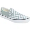 Vans Classic Slip-on Sneakers Color Theory Checkerboard Grey In Blue
