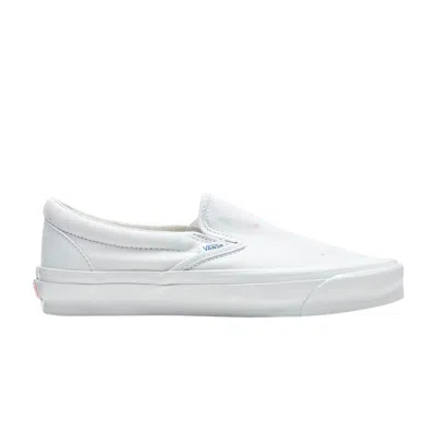 Pre-owned Vans Geoff Mcfetridge X Og Classic Slip-on Lx 'transcentcoastal Fog' In White