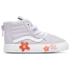Vans Girls   Sk8 Hi Zip Flower In Purple