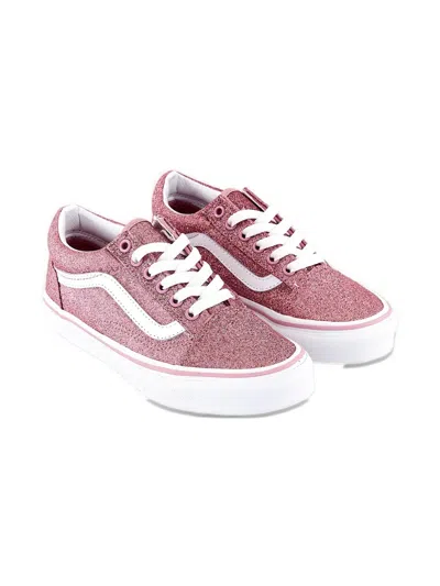 Vans Kids' Glitter Stripe Trainers In Pink