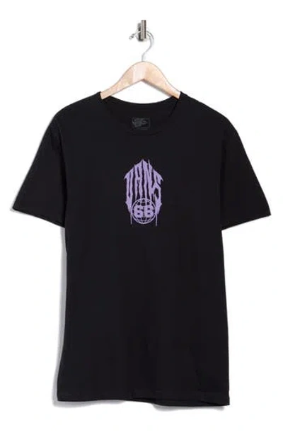 Vans Globetrodding Logo Graphic T-shirt In Black