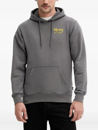 Vans Graphic-print Hoodie In Gray