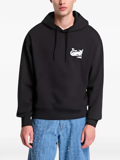 Vans Graphic-print Drawstring Hoodie In Black