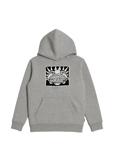 Vans Graphic-print Pouch-pocket Hoodie In Grau