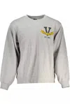 Vans Cozy Heather Gray Embroidered Sweatshirt In Gray