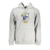 Vans Sleek Gray Hooded Sweatshirt With Central Pocket In Gray