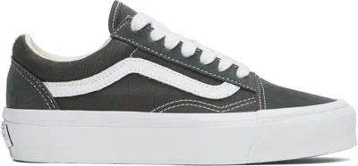 Vans Gray Premium Old Skool Sneakers In Gunmetal