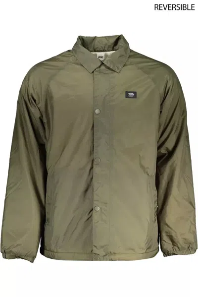Vans Reversible Logo-print Jacket In Green