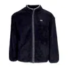 Vans Griffen Men's Teddy Bear L/s Rpf Zip Black In Black