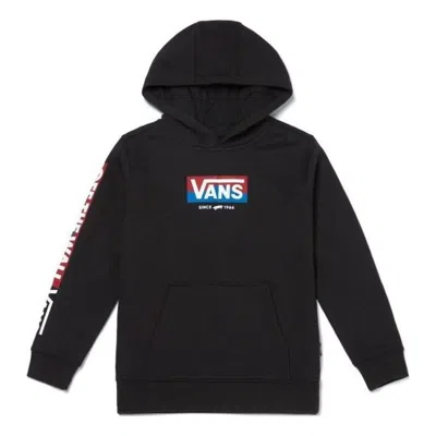 Vans (gs)  Logo Printed Hoodie 'black Red Blue'