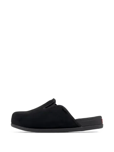 Vans Black Harbor Mule Vr3 Shoes In Animal Print