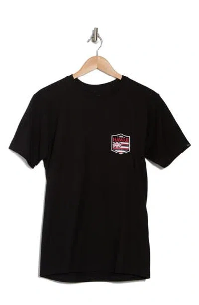 Vans Hawaii Flag Graphic T-shirt In Black