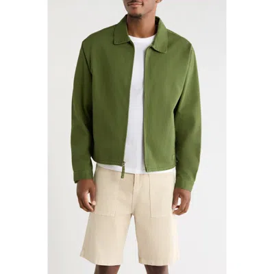 Vans Herringbone Cotton Jacket In Green