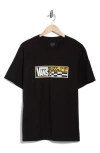 Vans Hi Stretch Logo Cotton Graphic T-shirt In Black