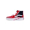 Vans High Shoe Child Sk8-hi Bolt Red/black In Red