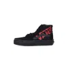 Vans High Shoe Child Sk8-hi Logo Black/red In Black