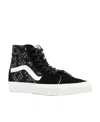 Vans High-top Lace-up Sneakers In Black