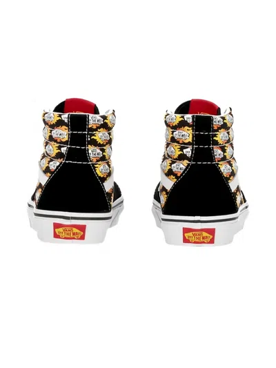 Vans Kids' High-top Patterned Trainers In Black