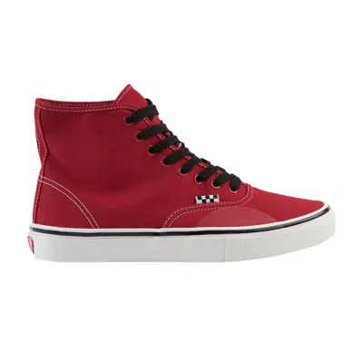 Pre-owned Vans Hockey X Skate Authentic High 'andrew Allen - Red' | Men's Size 10.5