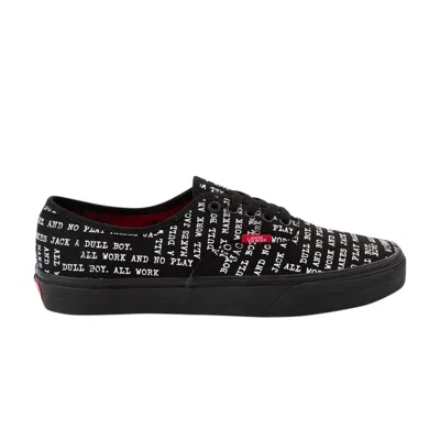 Pre-owned Vans House Of Terror X Authentic 'the Shining' In Black