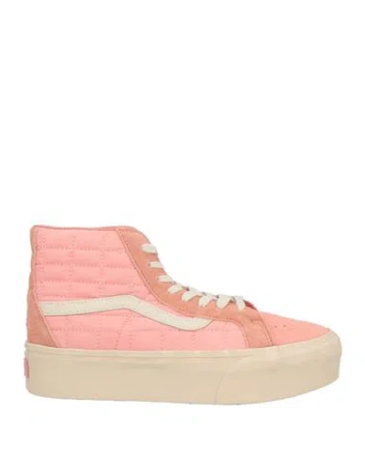 Vans Jfg X  Man Sneakers Antique Rose Size 9 Leather, Textile Fibers In Pink