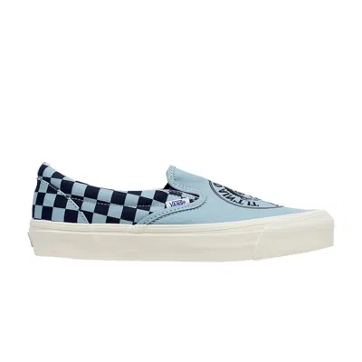 Pre-owned Vans John Van Hamersveld X Og Classic Slip-on 'stratosphere Checkerboard' In Blue
