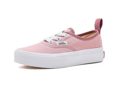 Vans K Authentic Elastic Lace (little Kid) Kid's Shoes Mauve : 3 Little Kid M, Canvas In Pink