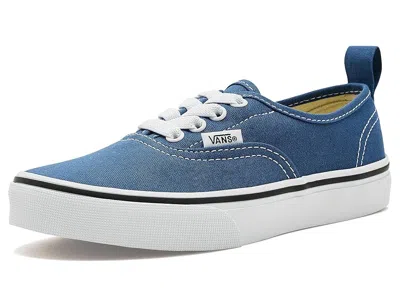 Vans K Authentic Elastic Lace (little Kid) Kid's Shoes Navy : 13 Little Kid M, Canvas In Blue