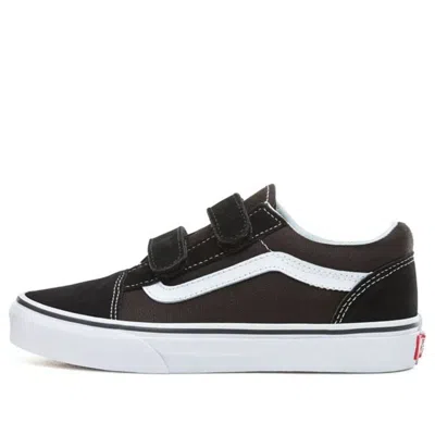 Vans Old Skool V Touch-strap Sneakers In Black