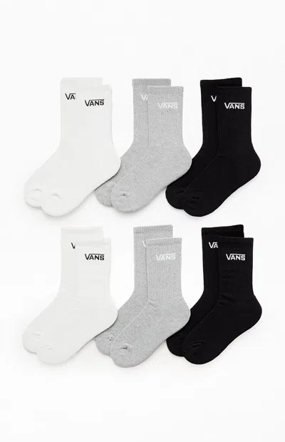 Vans Kids 6-pack Classic Crew Socks In Multi