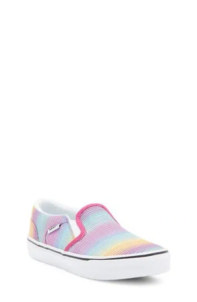 Vans Kids' Asher Rainbow Sneaker In Multi
